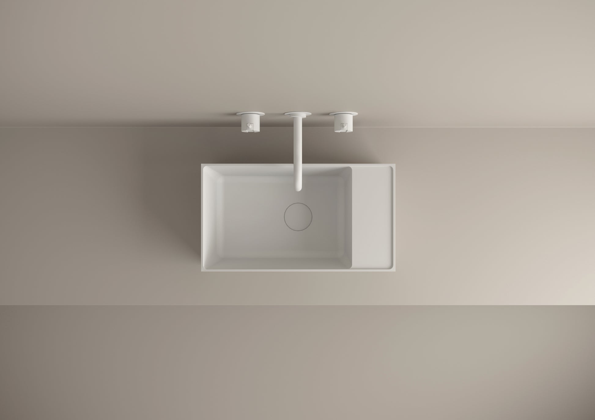 minimalistisches aufsatzwaschbecken