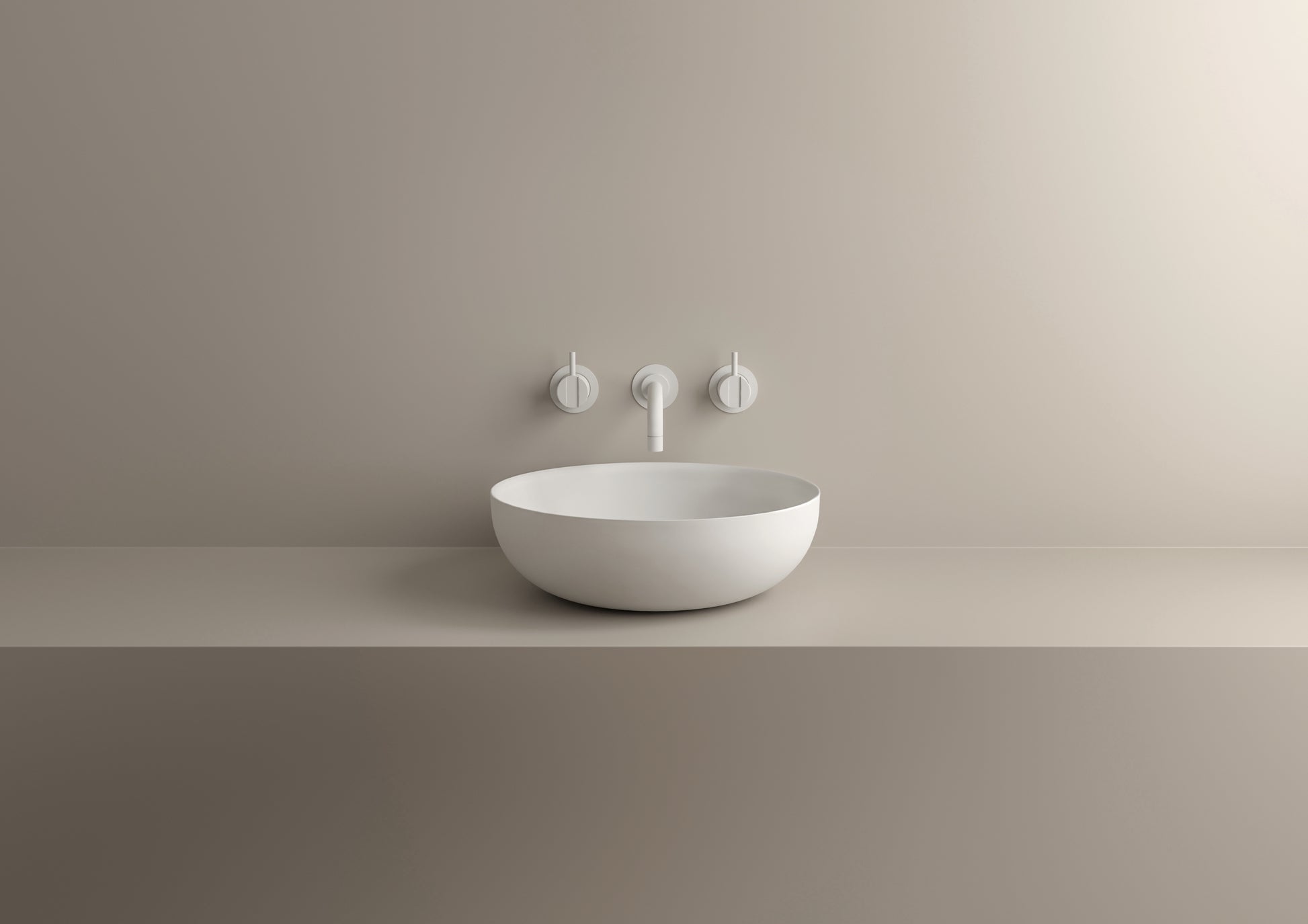 rundes Aufsatzwaschbecken