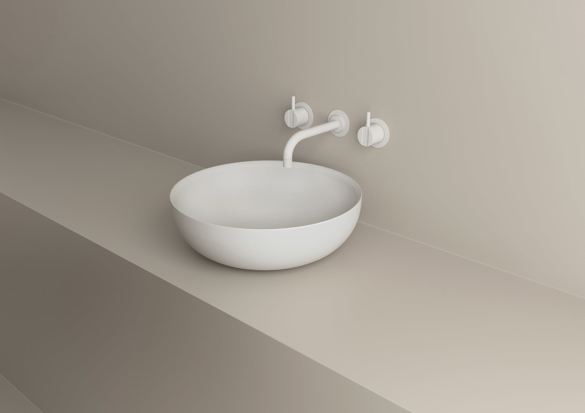 rundes Aufsatzwaschbecken