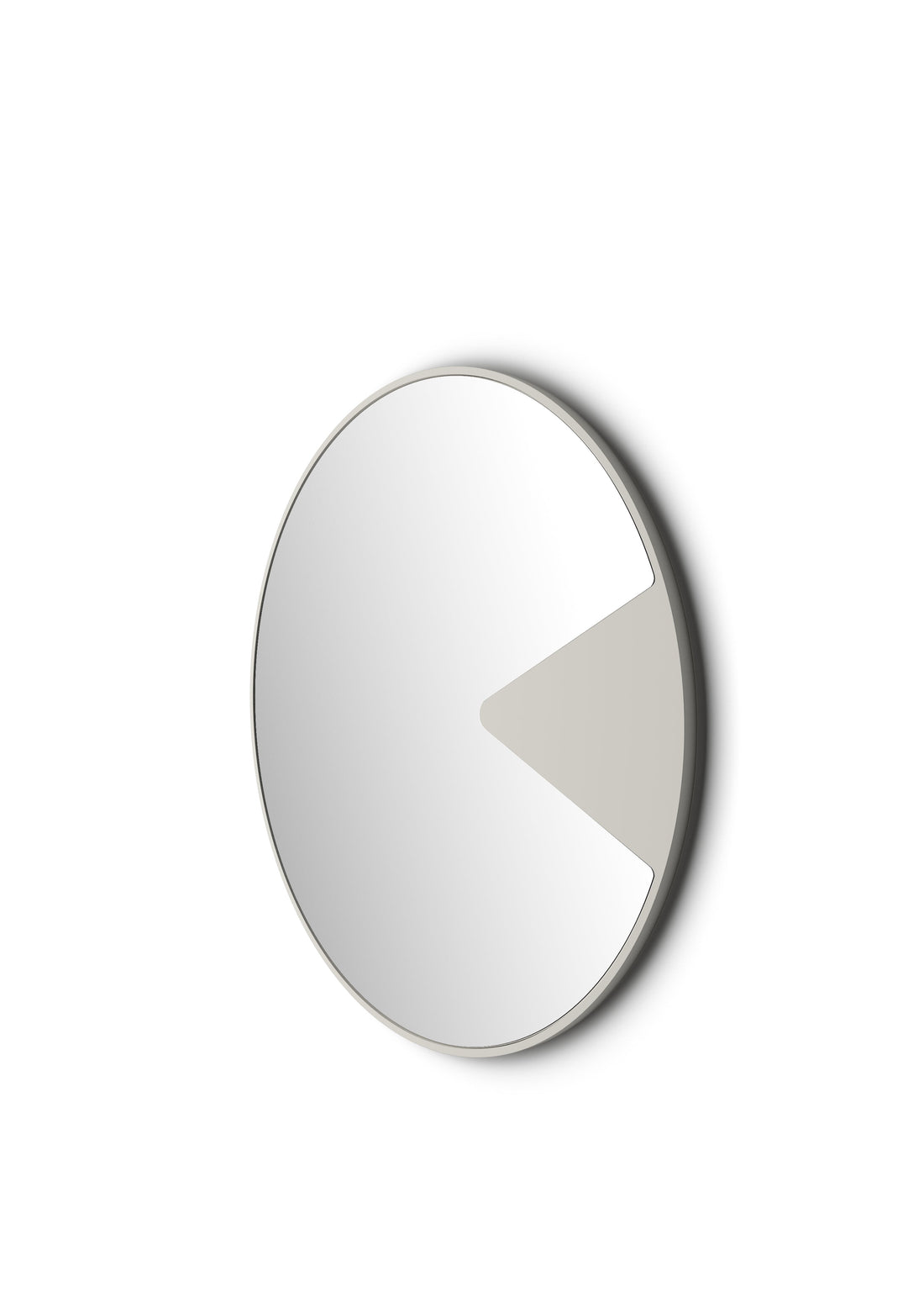 Spiegel rund beige